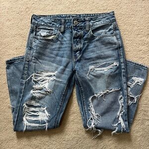 American Eagle Outfitters Women’s Distressed Blue Jeans